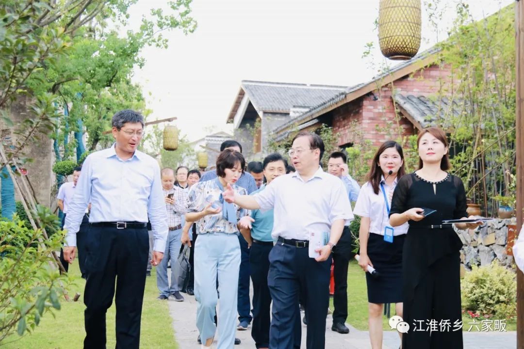 省人大代表团莅临江淮侨乡·六家畈项目考察调研