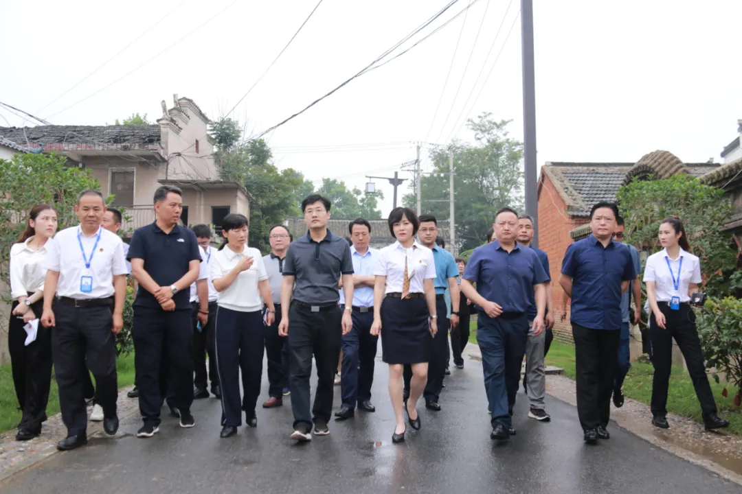 肥东县委书记、县长姚飞一行莅临江淮侨乡六家畈考察调研
